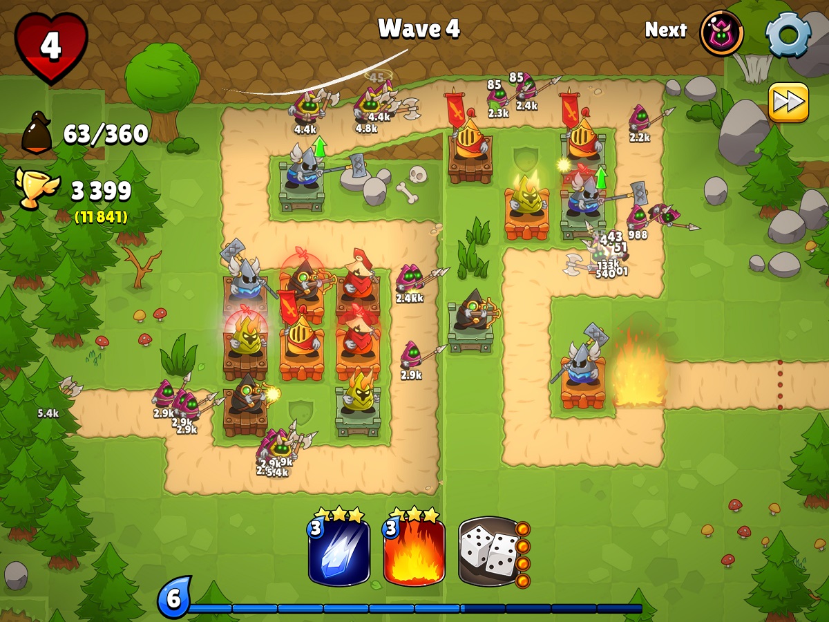 Tower Pop's Omega Royale combines tower defense and multiplayer battle royale.