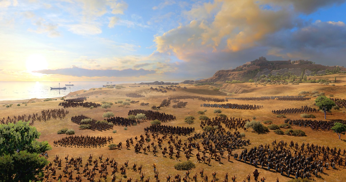 Total War Saga: Troy will pit thousands of Greeks against the Trojans in real-time strategy battles.