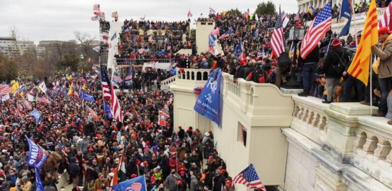 The storming of the Capitol.