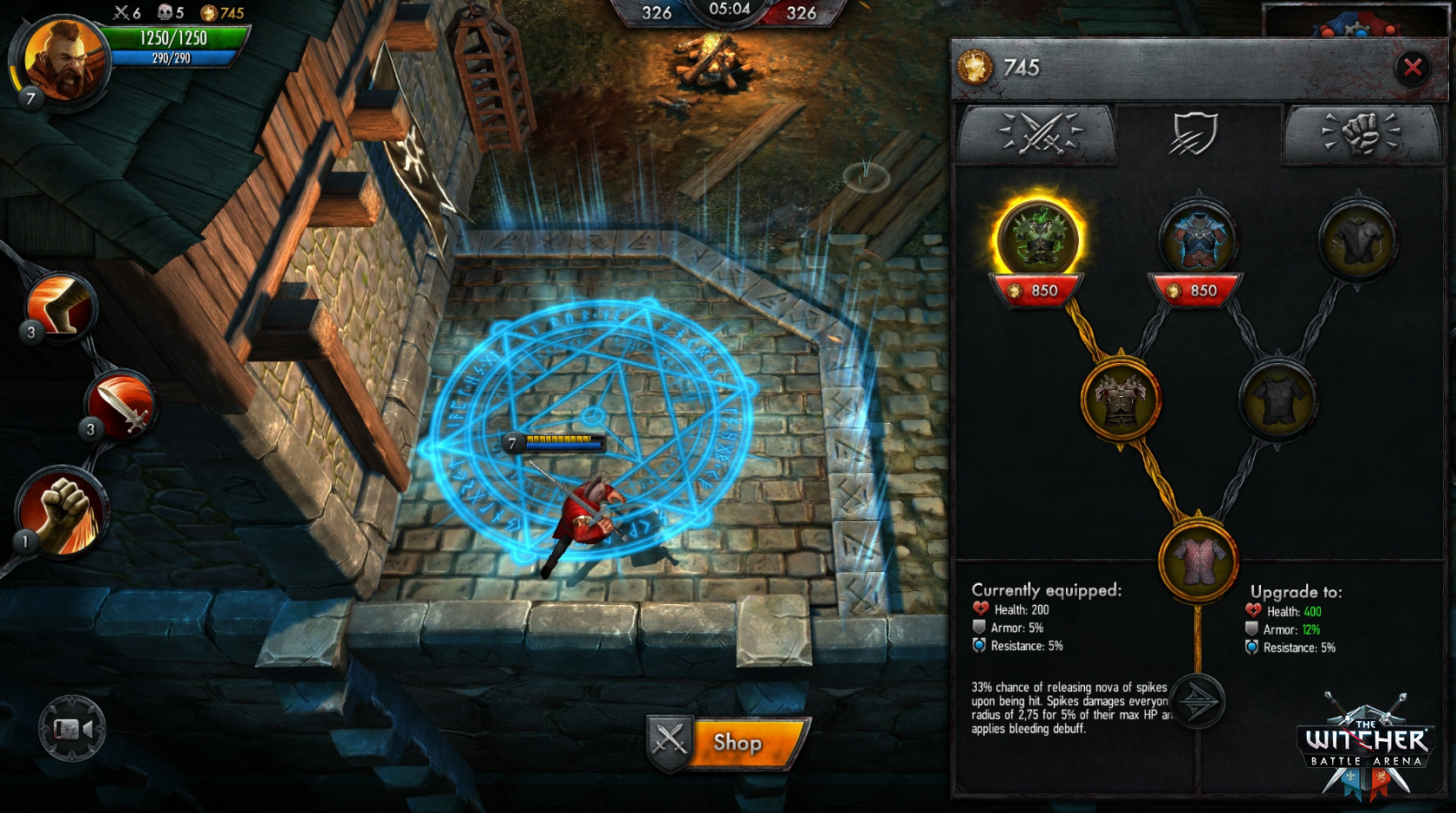The Witcher Battle Arena shop