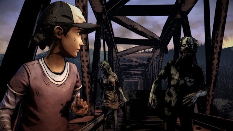 Clementine flees The Walking Dead.