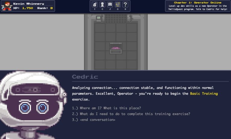 Twilio Quest 3 is a training game for developers.