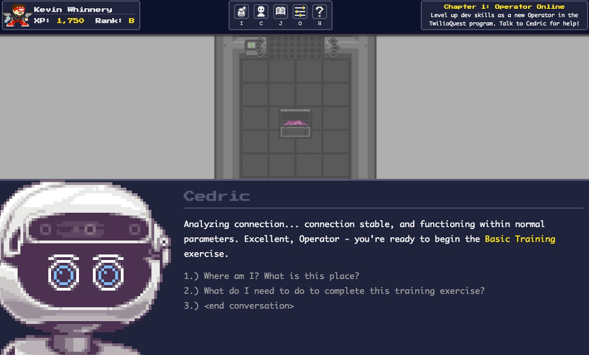 Twilio Quest 3 is a training game for developers.