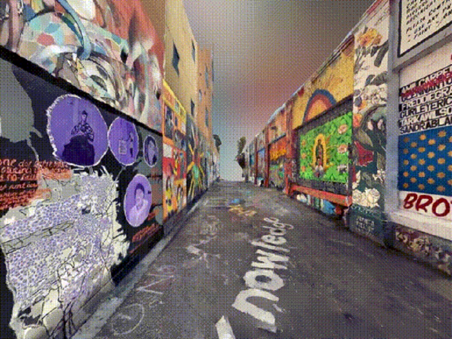 Display.land app can blend reality and animations.