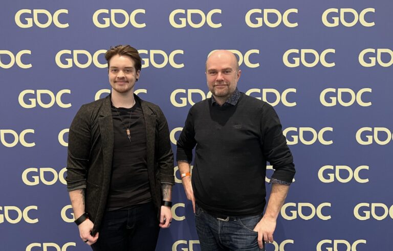 Pierre Escaich (Neurodiversity Talent Program Director, Ubisoft) and Aris Bricker (Associate Game Designer, Redstorm, Ubisoft)