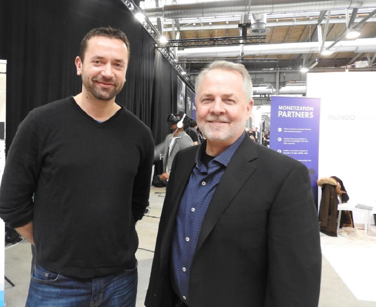 David Voltypka (left) and Chris Early of Ubisoft at Casual Connect Europe.
