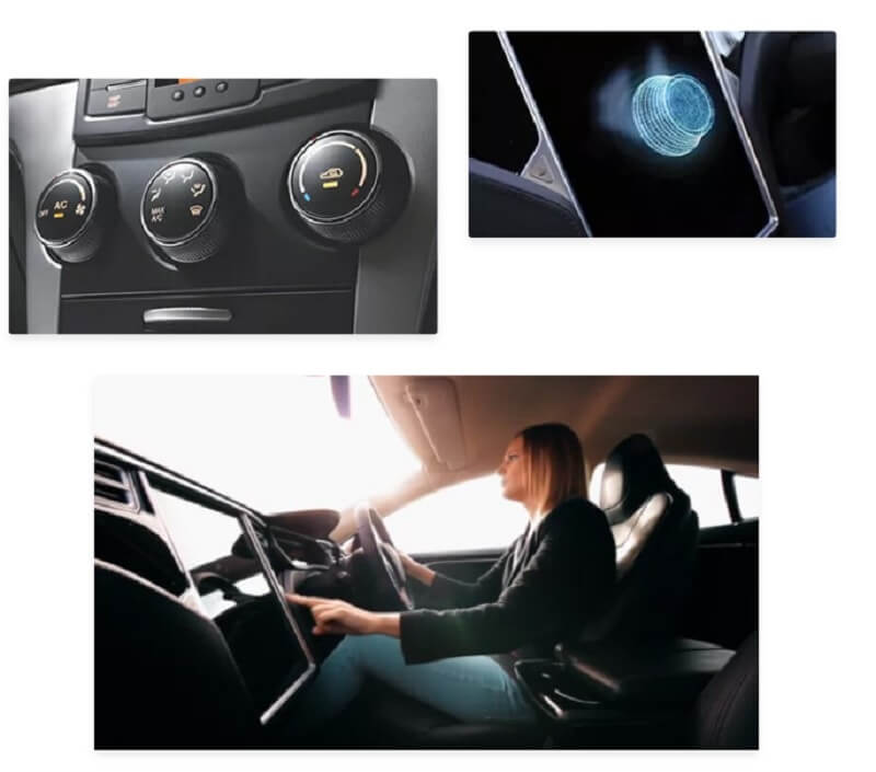 Ultrahaptics could let drivers turn knobs and feel them without taking their eyes off the road.