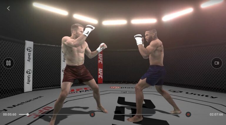 Unity captured UFC fighters.
