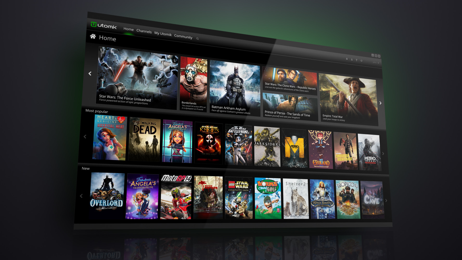 Utomik has 800 titles available for download.
