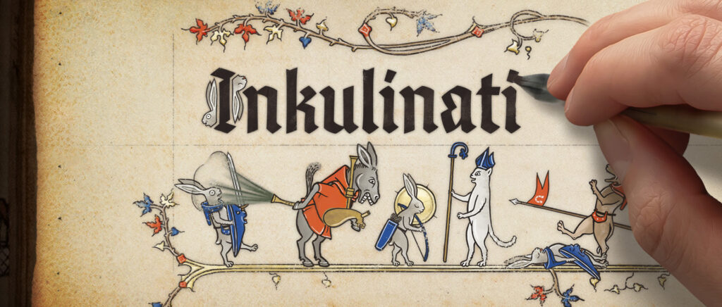 medieval manuscript turn-based strategy game Inkulinati launches on february 22, 2024 on PC, Xbox, PlayStation and Nintendo Switch