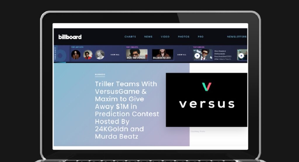 VersusGame will share revenue with players who get friends to wager on event outcomes