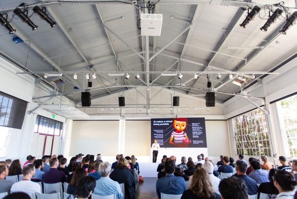 Edward Saatchi at the first Virtual Beings Summit in San Francisco.
