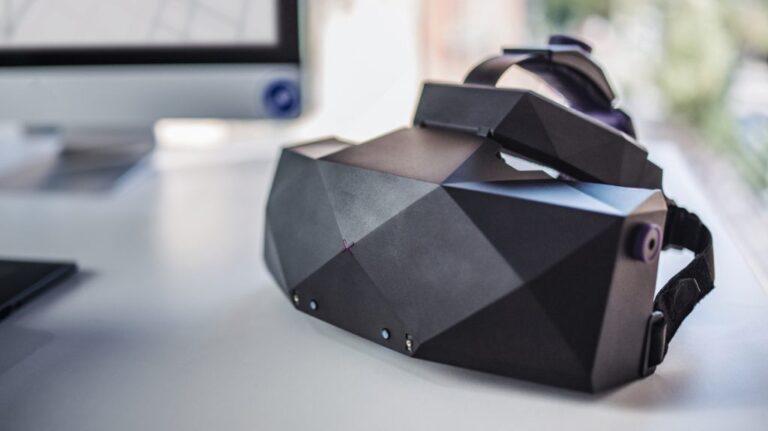 The VRgineers XTAL VR headset for enterprise. It has a 5K display.