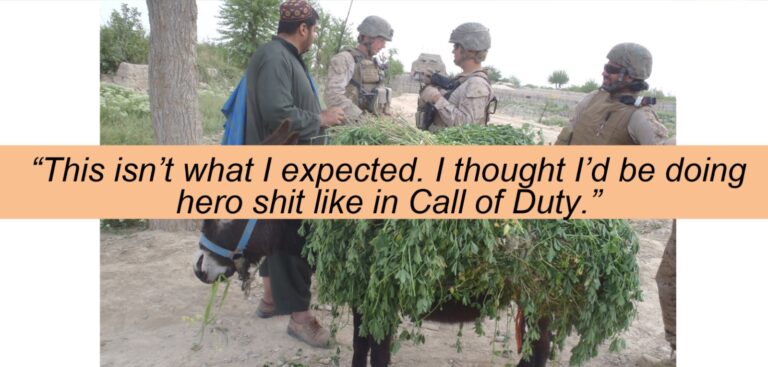 Andrew Barron heard a soldier say this while deployed in Afghanistan.