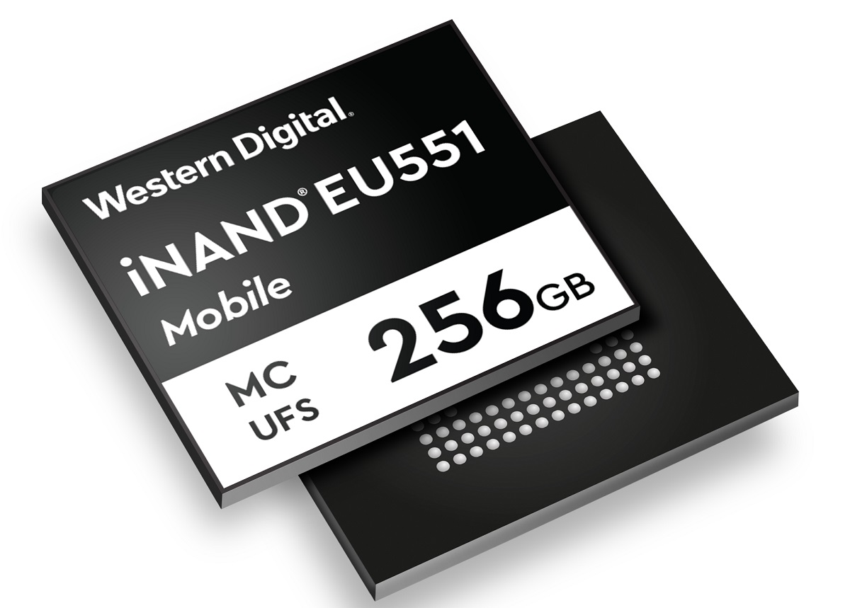 Western Digital's iNAND EU551 mobile storage product.