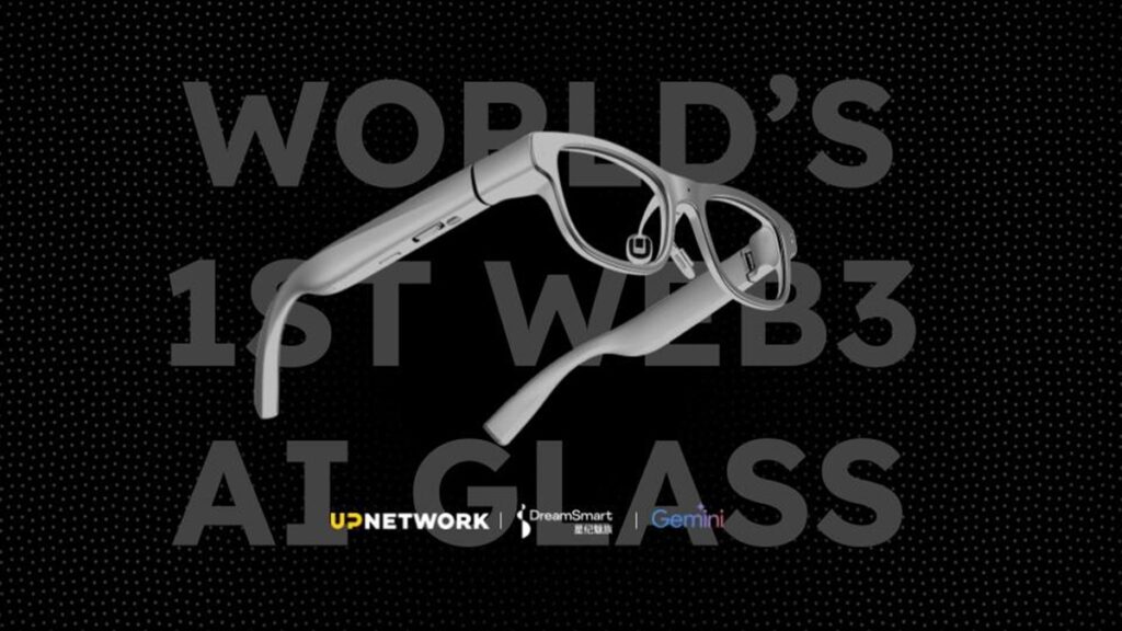 The new Web3 AI glasses from Up Network and DreamSmart.