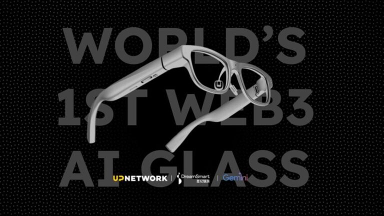 The new Web3 AI glasses from Up Network and DreamSmart.