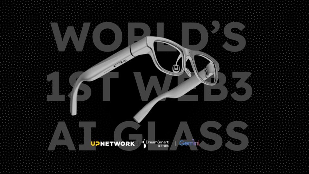 The new Web3 AI glasses from Up Network and DreamSmart.