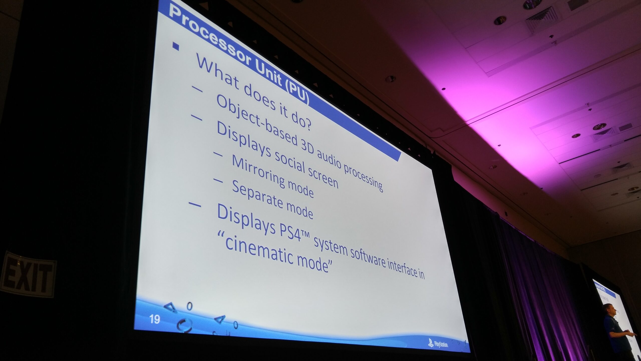 PlayStation VR handles these specific tasks.