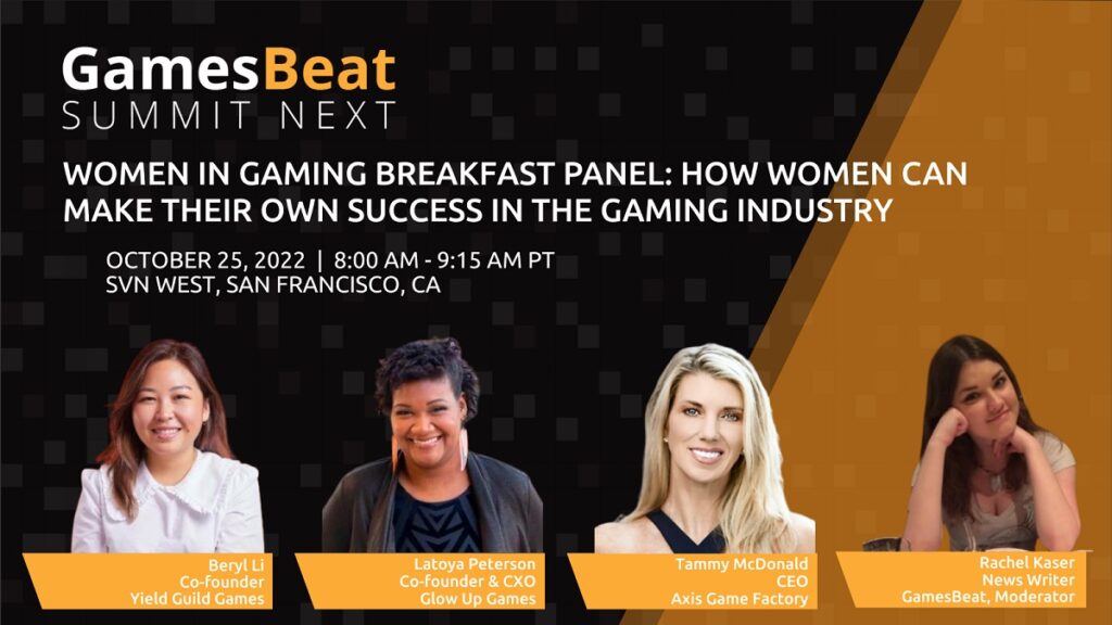 Our fifth Women in Gaming breakfast will take place in San Francisco at 8 am Pacific on October 25.
