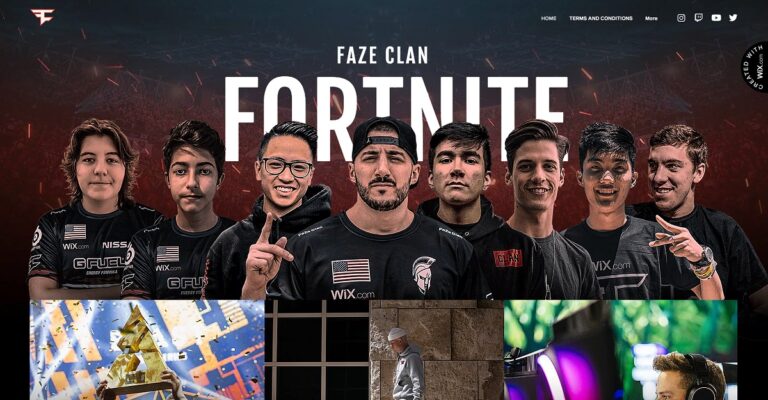 Wix and Faze Clan have teamed up.