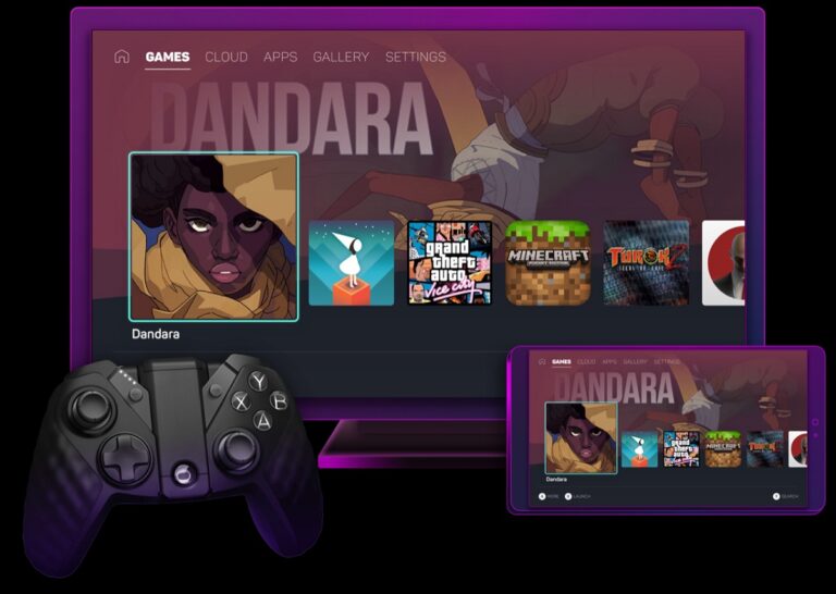 WonderOS has a gamer's user interface.