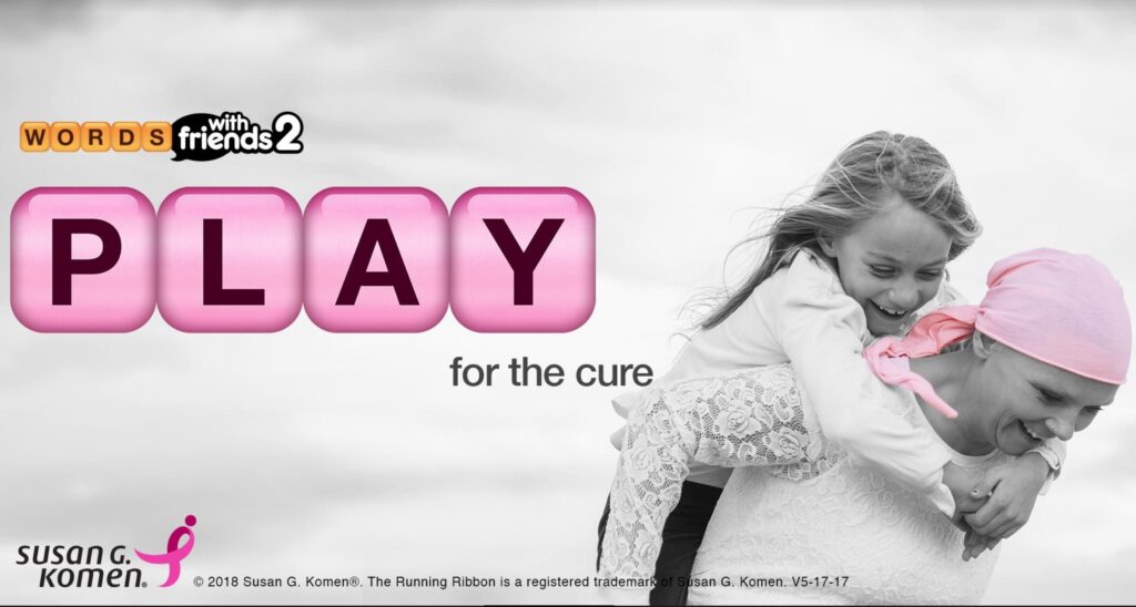 Words With Friends 2 will let you play with Pink Ribbon tiles to raise breast cancer awareness.