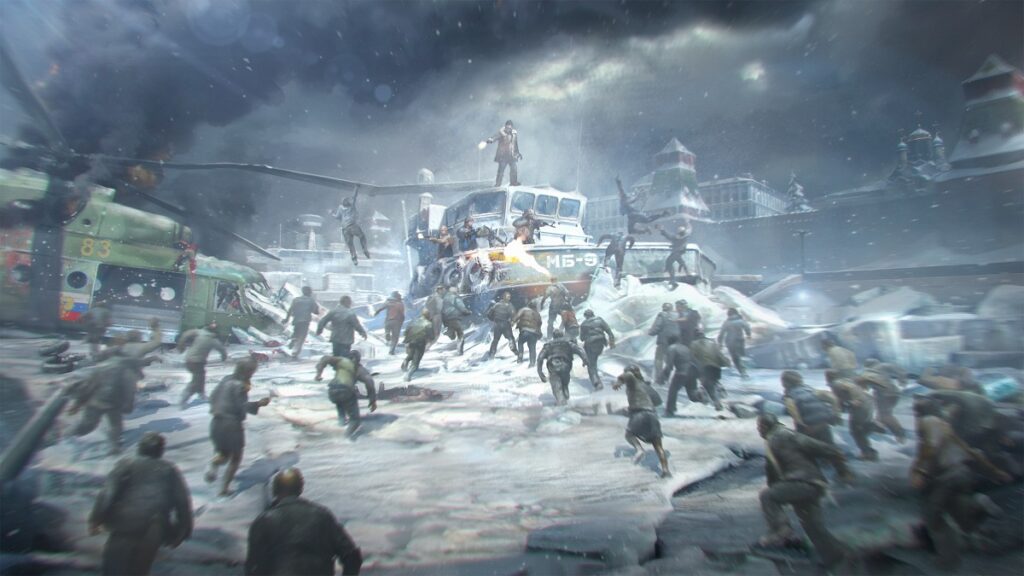 The World War Z video game features fast zombies.