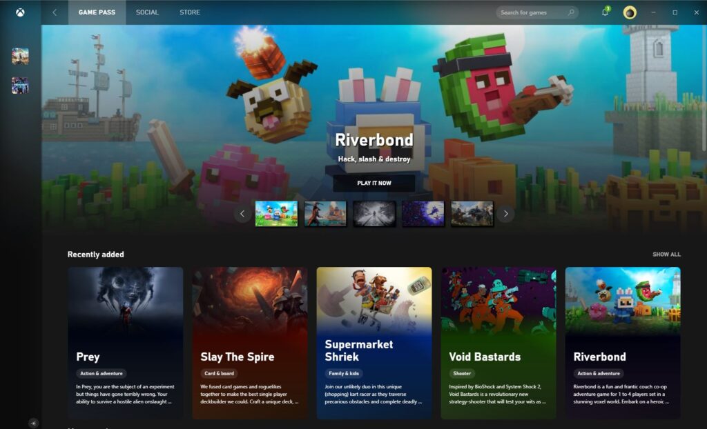 The Xbox app is available now if you have the latest Windows 10 update.