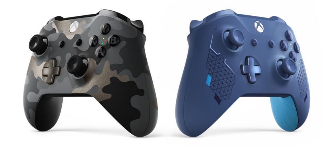 The two new Xbox Wireless Controllers.