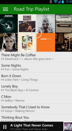 Xbox Music mobile