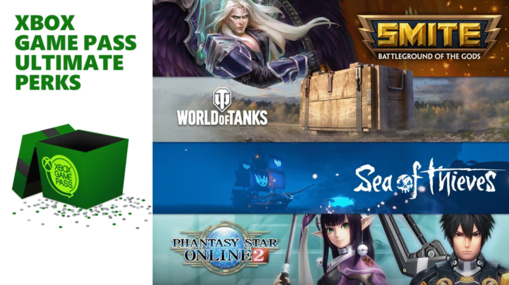 Xbox Game Pass Ultimate Perks.