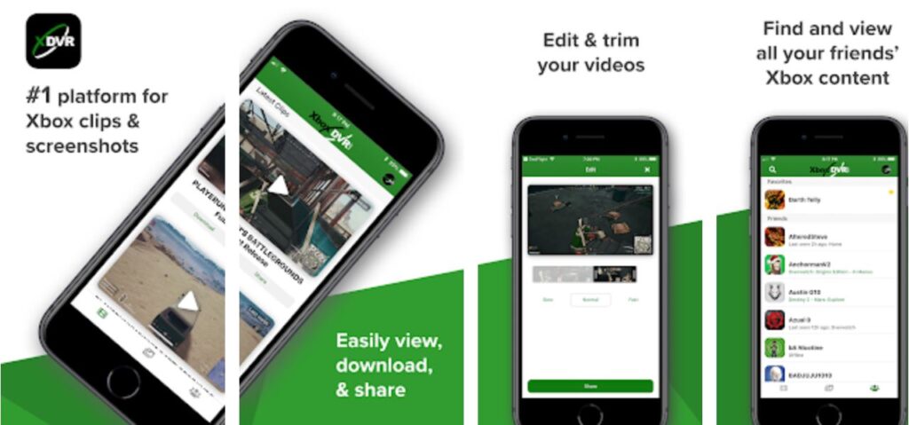 The XboxDVR app makes it easy to find your recorded content on the go.