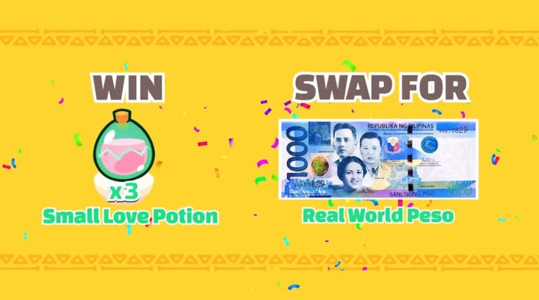 Axie Infinity lets you convert game rewards to real money.