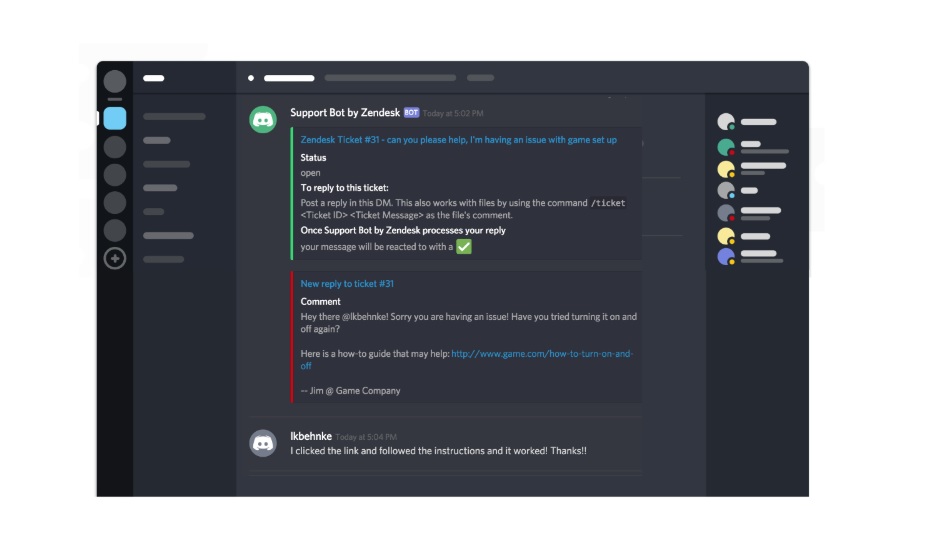 Zendesk has integrated Discord into its help desk.