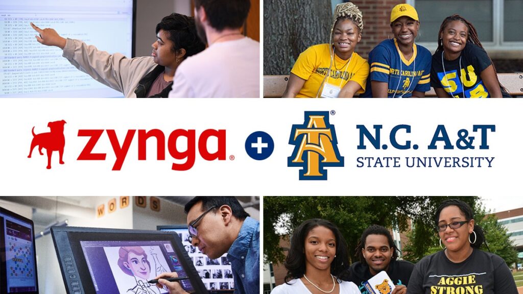 Zynga is funding scholarships at North Carolina State AT&T University.