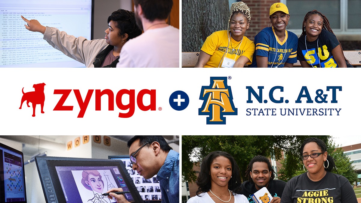 Zynga is funding scholarships at North Carolina State AT&T University.