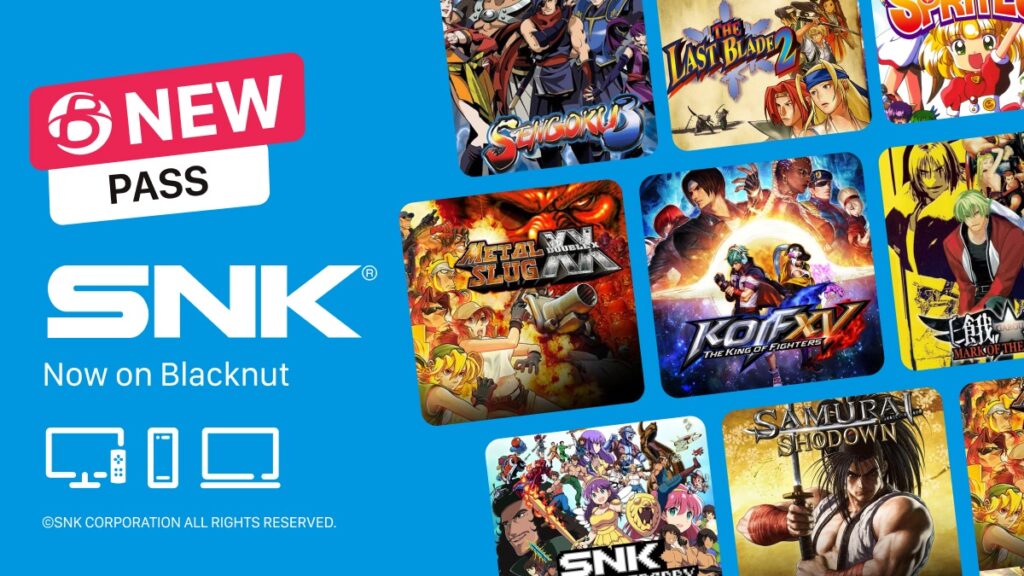 SNK's games will debut on Blacknut's cloud gaming service.