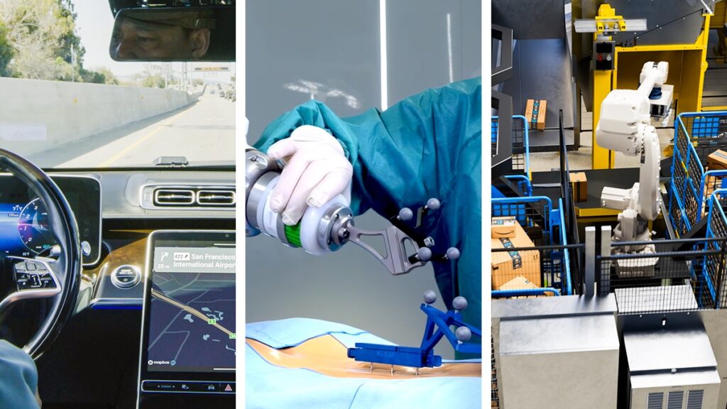 Nvidia Isaac robotics platform in action.