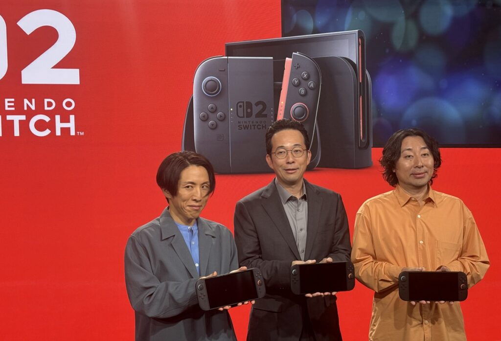 The designers of the Nintendo Switch 2: Kouchi Kawamoto (left)