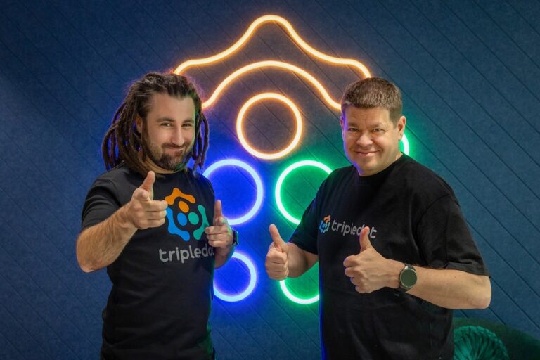 Tripledot cofounders Eyal Chameides and Lior Shiff (right).