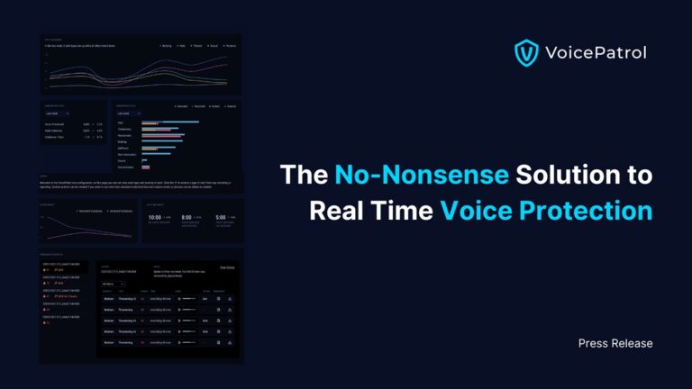 VoicePatrol is launching an affordable voice moderation solution.