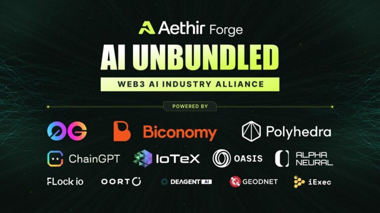 Aethir has launched the AI Unbundled alliance for Web3 AI.