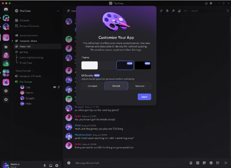 A look at the new Discord desktop.