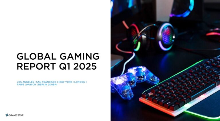 Drake Star Partners has a report on Q1 2025 gaming financial activity.