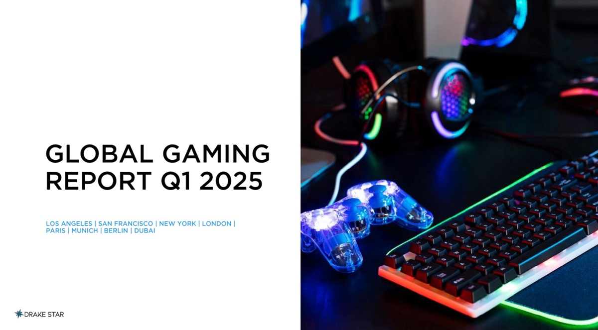 Drake Star Partners has a report on Q1 2025 gaming financial activity.