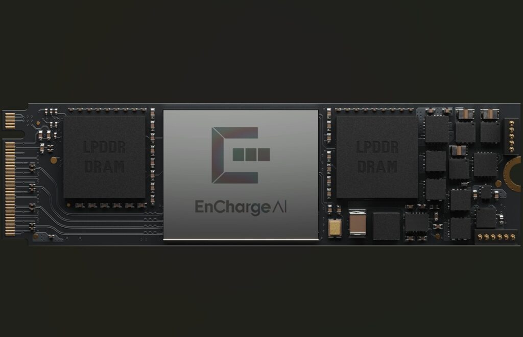 Encharge AI chip has analog memory.