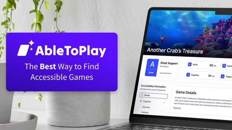 Good Trouble is launching AbleToPlay to help players find accessible games.