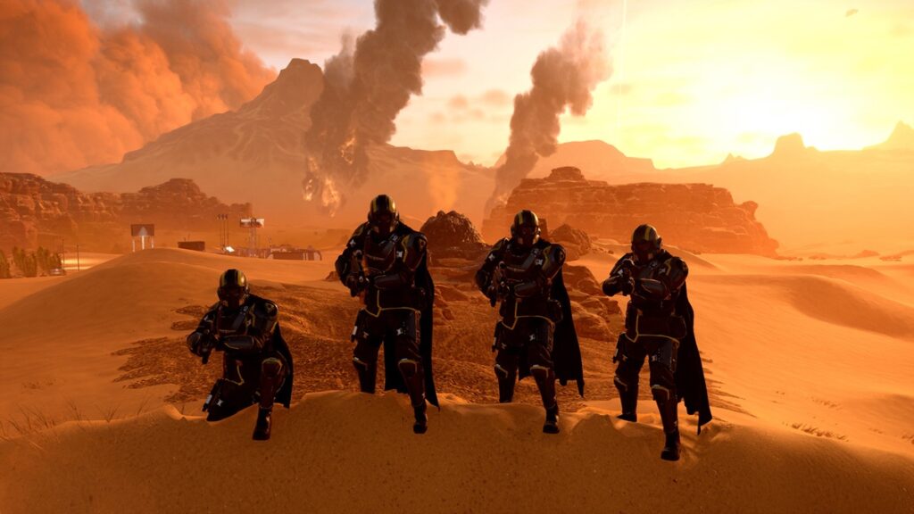For democracy. Helldivers 2.