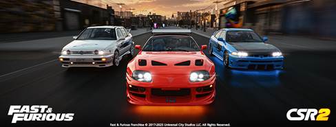 CSR2 is teaming up with Fast & Furious again.